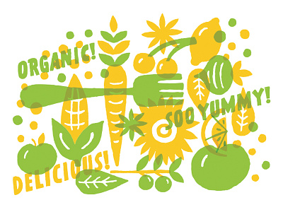 Food Icons corn food fork fruit healthy iconography icons lemon lifestyle organic tomato transparency