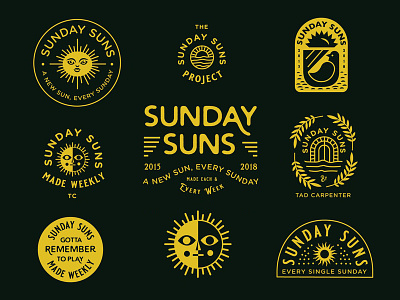 Sunday Sun No. 167 bird brand identity branding icon icons logo sun sunday suns