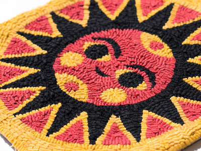 Sunday Sun 173 fabric icon mark rug sun sunday sunshine textile