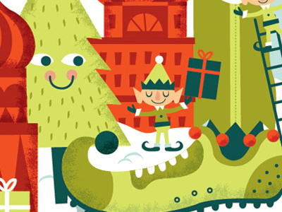 Macy's Holiday campaign characters color design illustration tad carpenter type