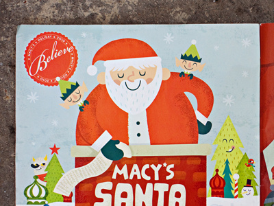 Macy's Holiday Campaign characters christmas color design fun holiday illustration type winter