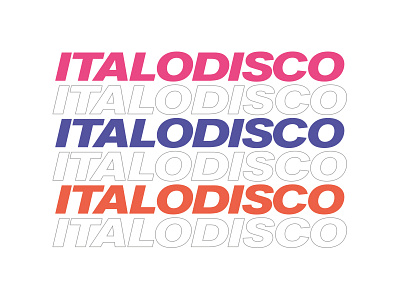 Italo Disco disco gradient italo retro