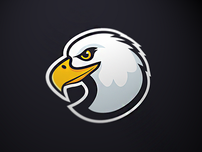 Eagle darkblue eagle logo sport yellow