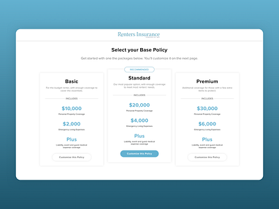 Renters Insurance Purchase Flow