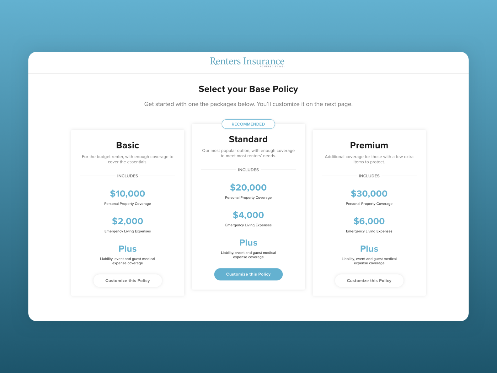 Renters Insurance Purchase Flow By Patrick Haneberg On Dribbble