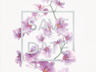 Save The Date flower invitation marriage save the date wedding