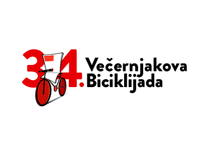 34th Annual Bike tour logo bike logo newspaper tour