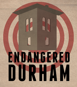 Endangered Durham durham historic preservation logo