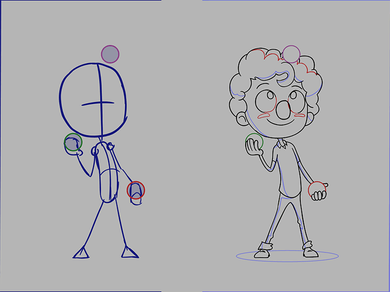 Juggler WIP 2d animation hand drawn animation wip