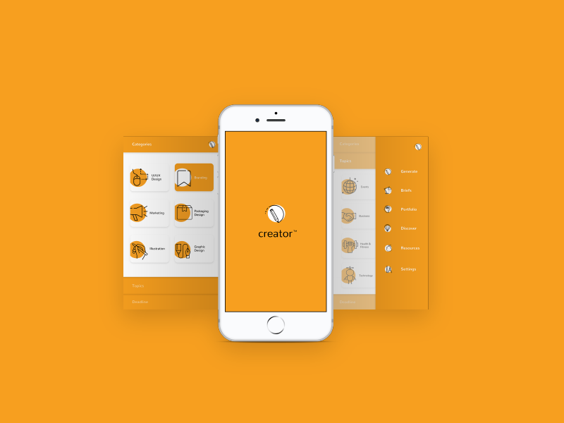 Creator app skills creative project illustration graphicdesign brief concept appdesign app design