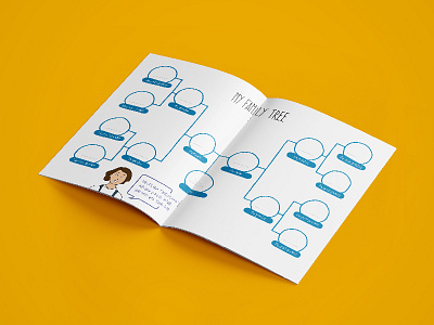 Marker Childrens Workbook brochure childrens childrens book combination design family tree freelance graphic design history illustration kids print typography vector workbook