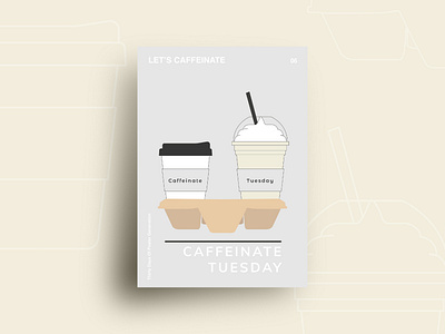 Day06 : Let's Caffeinate 30daychallenge flat design graphic design illustration