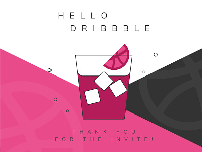 Hello Dribbble design graphic