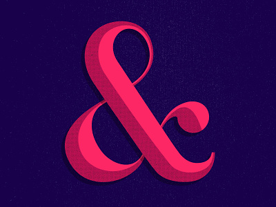 & ampersand graphic design illustration numbers typography