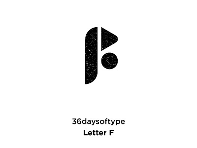 Letter F (figure theme) 36days 36daysoftype 3d animation 3d art abstract circle creative daysoftype design grunge illustration shape shapelogo triangle vector