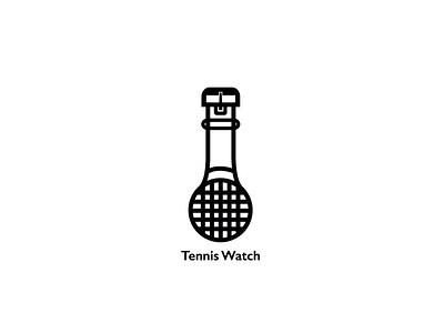Tennis watch bracelet idea abstract animation branding gamelogo idea illustration logo logo design logodesign racket sport sportlogo sports logo tennis tennis player typography watch