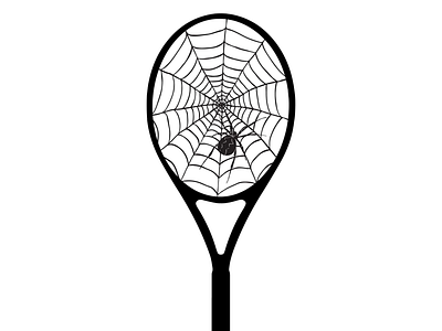Tennis racket tennis eacket spider