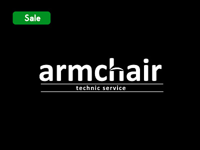 Chair, furniture logotype. Creative logo, brand identity. Vector