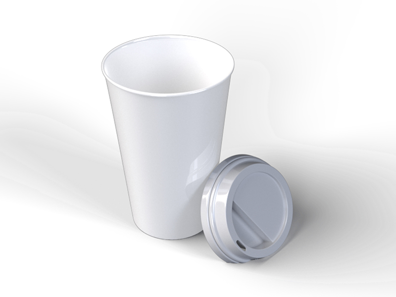 Download Small travel coffee cup with sleeve. Mock up by Terlan Hacisemiyev on Dribbble