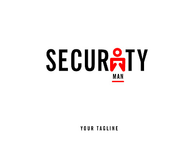 Security man logo