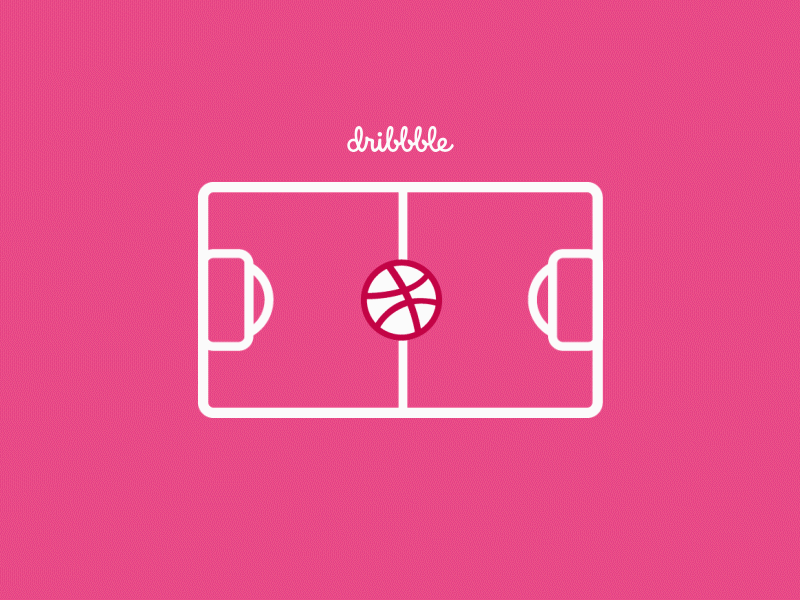 Basket Dribbble! creation debut dribbble flat gif hello illustrator motion process roll spin tool