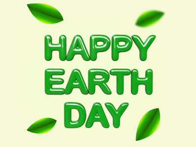 Happy earth day abstract business earth day leaf logo minimalism