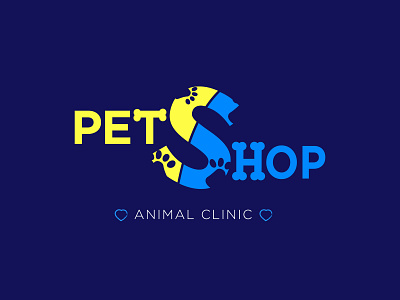 PetShop animal clinic logo