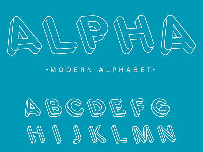 Isometric modern alphabet abc abstract alphabet alphabet typography circle color creative design illustration isometric isometric alphabet line modern modern color thin thin font tipografi type typo vector