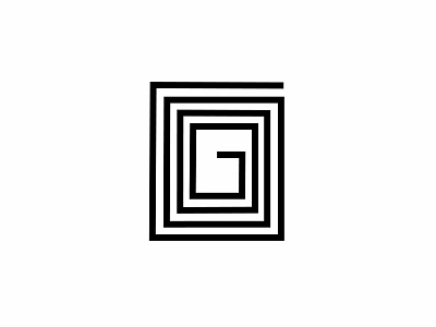 G labirinth g letter g logo gif illustration labirinth vector