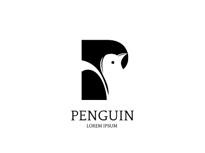 Penguin logo animal animal logo animallogo animation logo mammal p letter logo penguin penguin logo pets wild