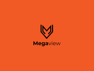 Megaview logo game logo abstract design game game logo illustration line logo mega megaview mlogo mv mv logo typography ui