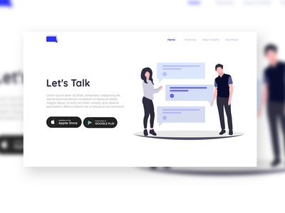 Chat App Landing Page