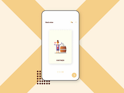 Onboarding UI for a Wine App branding design designer interface ui uitrends uiux userinterfacedesign ux