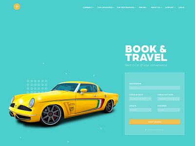 Car Booking and Travel Web Interface