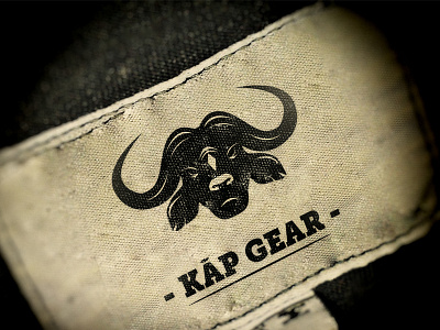 Kap Gear brand buffalo clean horn identity logo minimal