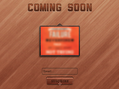 Patch's Store: Suscribe button coming soon emboss frame goods launch patch poster sale store subscribe wood