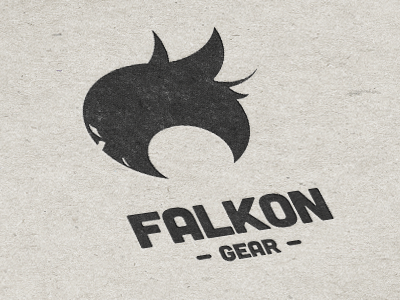 Falkon Gear bird clean falcon gear identity logo simple skate