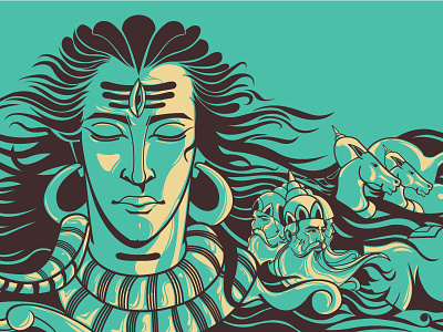 Origin of Ayurveda ayurveda illustration indian mythology shiva vedas
