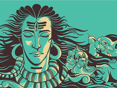Origin of Ayurveda ayurveda illustration indian mythology shiva vedas