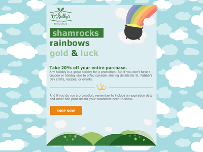 St. Patrick's Day Email