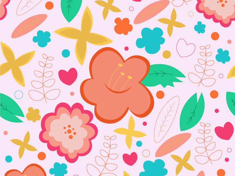 Floral Background By Marilyn Hampton On Dribbble