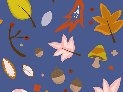 Fall repeating pattern background fall illustration illustrator repeating pattern vector