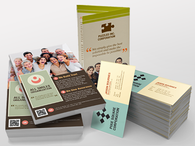 Print Marketing brochure business card flyer