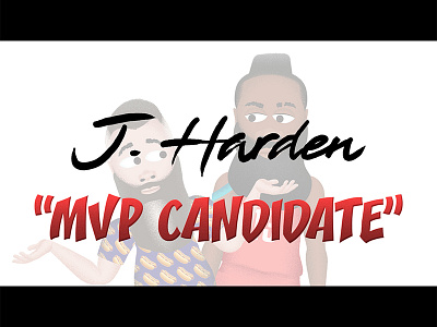 J. Harden Cartoon "MVP Candidate"