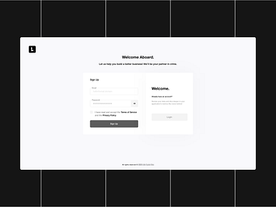 Login — Attempt 2 dark desktop login signup ui uidesign