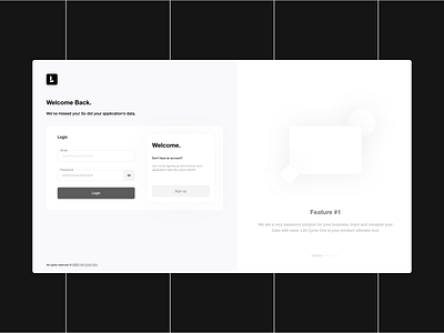 Login — Features Showcase