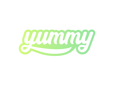 Yummy Logo Concept branding food logo typography wordmark