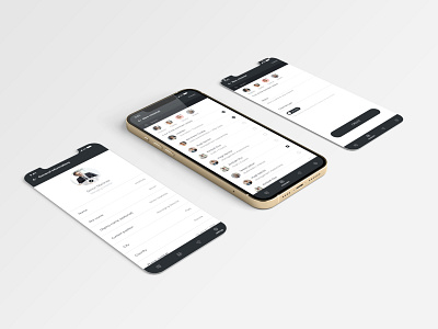 Messaging app app design ios minimal mobile ui ui ux