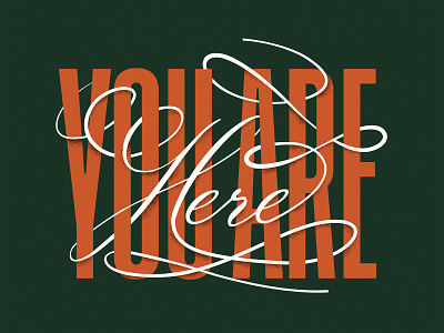 You are here design graphic design illustration typography