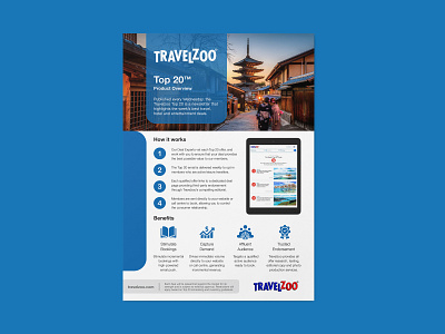 Travelzoo Top 20 branding denoffoxes design flat graphic design graphicdesign graphicdesigner mock ups print travel travelzoo vector